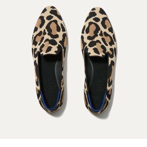 Rothy's Black and Tan Leopard Print Flats